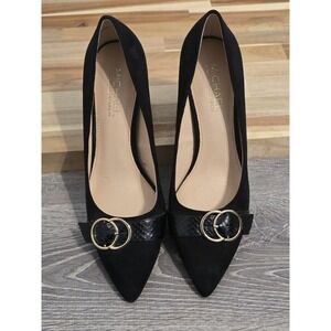 Michael by Michael Shannon Women's Isabella Black Block Heels Shoes Size 10